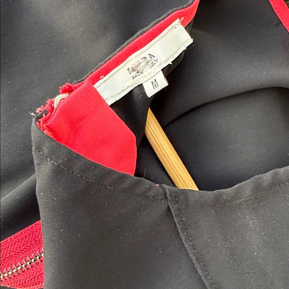 Prada Colorblock Dress in Black and Coral - Picture 9 of 9